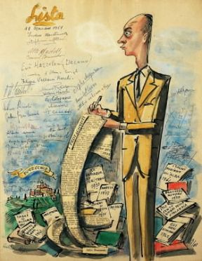 Indro Montanelli in una caricatura di M. Vellani Marchi (Milano, Collezione Bagutta). De Agostini Picture Library / G. Cigolini Indro Montanelli in una caricatura di M. Vellani Marchi (Milano, Collezione Bagutta). De Agostini Picture Library / G. Cigolini