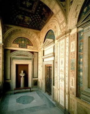 Italia . Veduta delle Logge vaticane affrescate da Raffaello Sanzio e allievi.De Agostini Picture Library/G. Cigolini Italia . Veduta delle Logge vaticane affrescate da Raffaello Sanzio e allievi.De Agostini Picture Library/G. Cigolini