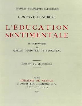 L'Educazione sentimentale . Frontespizio del romanzo nell'edizione del 1922.De Agostini Picture Library L'Educazione sentimentale . Frontespizio del romanzo nell'edizione del 1922.De Agostini Picture Library