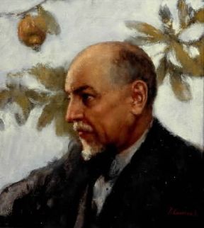 Luigi Pirandello in un ritratto conservato nella Biblioteca Civica di Palermo.De Agostini Picture Library/A. Dagli Orti Luigi Pirandello in un ritratto conservato nella Biblioteca Civica di Palermo.De Agostini Picture Library/A. Dagli Orti