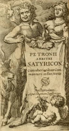 Petronio Arbitro. Frontespizio di un'edizione olandese del 1634 del Satyricon.De Agostini Picture Library Petronio Arbitro. Frontespizio di un'edizione olandese del 1634 del Satyricon.De Agostini Picture Library