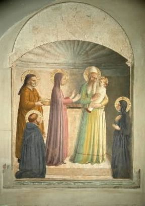 Presentazione . Presentazione di Gesù al Tempio, opera del Beato Angelico (Firenze, S. Marco).De Agostini Picture Library/G. Nimatallah Presentazione . Presentazione di Gesù al Tempio, opera del Beato Angelico (Firenze, S. Marco).De Agostini Picture Library/G. Nimatallah