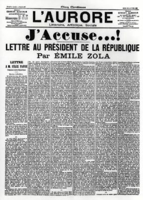 L'Aurore con il J'accuse di È. Zola.De Agostini Picture Library L'Aurore con il J'accuse di È. Zola.De Agostini Picture Library