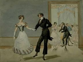 Polka. Incisione francese del sec. XIX in cui é raffigurata una sala dove si balla la polka (Parigi, Musée Carnavalet).De Agostini Picture Library/G. Dagli Orti Polka. Incisione francese del sec. XIX in cui é raffigurata una sala dove si balla la polka (Parigi, Musée Carnavalet).De Agostini Picture Library/G. Dagli Orti