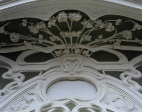 Art Nouveau. Particolare degli stucchi del villino Ruggeri a Pesaro.De Agostini Picture Library/A. Dagli Orti Art Nouveau. Particolare degli stucchi del villino Ruggeri a Pesaro.De Agostini Picture Library/A. Dagli Orti