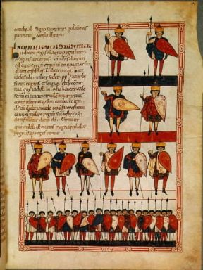 Apocalisse. I soldati dell'apocalisse in una miniatura del sec. XI (Parigi, BibliothÃ¨que Nationale).De Agostini Picture Library/G. Dagli Orti