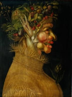 Giuseppe Arcimboldi. Allegoria dell'Estate, del 1563 ( Vienna, Kunsthistorisches Museum).De Agostini Picture Library/G. Nimatallah Giuseppe Arcimboldi. Allegoria dell'Estate, del 1563 ( Vienna, Kunsthistorisches Museum).De Agostini Picture Library/G. Nimatallah