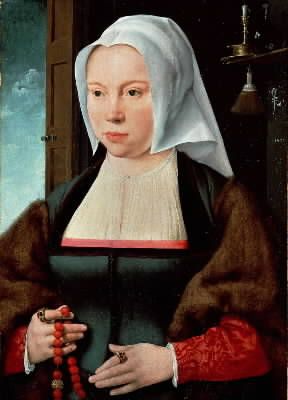 Cuffia olandese in un ritratto di J. van Cleve, sec. XVI (Firenze, Uffizi).Firenze, Uffizi Cuffia olandese in un ritratto di J. van Cleve, sec. XVI (Firenze, Uffizi).Firenze, Uffizi
