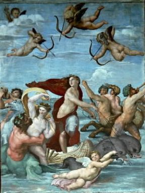 Galatea. Trionfo di Galatea, affresco di Raffaello (Roma, Farnesina).De Agostini Picture Library/V. Pirozzi Galatea. Trionfo di Galatea, affresco di Raffaello (Roma, Farnesina).De Agostini Picture Library/V. Pirozzi