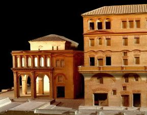 Insula . Ricostruzione di una insula romana a cinque piani e di una villa (Roma, Museo della Civiltà Romana).De Agostini Picture Library/A. Dagli Orti Insula . Ricostruzione di una insula romana a cinque piani e di una villa (Roma, Museo della Civiltà Romana).De Agostini Picture Library/A. Dagli Orti