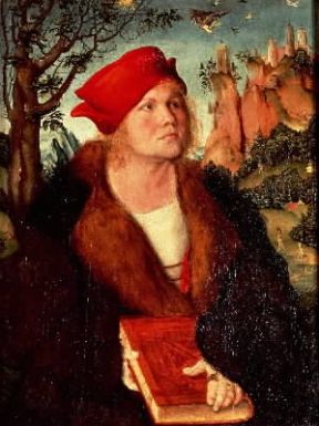 Lucas Cranach il Vecchio. Ritratto del dottor Johannes Cuspinian (Winterthur, Collezione Oskar Reinhart).Winterthur, Collezione Oskar Reinhart Lucas Cranach il Vecchio. Ritratto del dottor Johannes Cuspinian (Winterthur, Collezione Oskar Reinhart).Winterthur, Collezione Oskar Reinhart