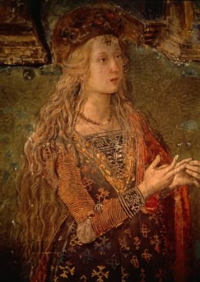 Lucrezia Borgia in un ritratto del Pinturicchio.De Agostini Picture Library Lucrezia Borgia in un ritratto del Pinturicchio.De Agostini Picture Library