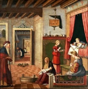 Orsola . Il sogno di S. Orsola raffigurato in una tela del ciclo con le Storie di S. Orsola di V. Carpaccio (Venezia, Gallerie dell'Accademia).De Agostini Picture Library/M. Carrieri Orsola . Il sogno di S. Orsola raffigurato in una tela del ciclo con le Storie di S. Orsola di V. Carpaccio (Venezia, Gallerie dell'Accademia).De Agostini Picture Library/M. Carrieri