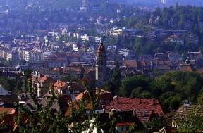 Stoccarda. Veduta panoramica della cittÃ  tedesca.De Agostini Picture Library/M. Finotti