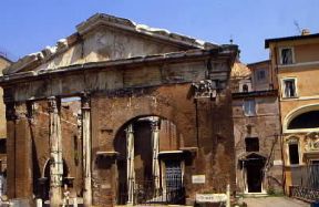 Ebrei . Il Portico d'Ottavia a Roma che costituisce l'ingresso al ghetto ebraico.De Agostini Picture Library/P. Liaci Ebrei . Il Portico d'Ottavia a Roma che costituisce l'ingresso al ghetto ebraico.De Agostini Picture Library/P. Liaci