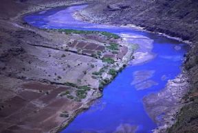 Lesotho. Un tratto del fiume Senqunya.De Agostini Picture Library/S. Vannini