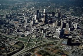 Atlanta. Veduta aerea della città .De Agostini Picture Library / M. Bertinetti Atlanta. Veduta aerea della città .De Agostini Picture Library / M. Bertinetti