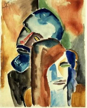 Karl Schmidt-Rottluff. Doppio ritratto: l'artista e sua moglie, 1920-21De Agostini Picture Library / M. Carrieri Karl Schmidt-Rottluff. Doppio ritratto: l'artista e sua moglie, 1920-21De Agostini Picture Library / M. Carrieri