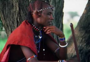 Masai. Un uomo appartenente alla popolazione africana stanziata tra la Tanzania e il Kenya.De Agostini Picture Library/C. Sappa Masai. Un uomo appartenente alla popolazione africana stanziata tra la Tanzania e il Kenya.De Agostini Picture Library/C. Sappa