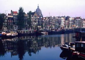 Paesi Bassi . Uno scorcio di Amsterdam.De Agostini Picture Library/G. SioÃ«n