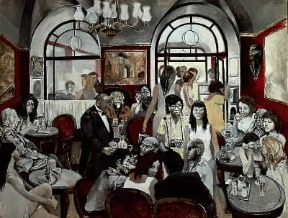 Renato Guttuso. Caffè Greco (1976; Colonia, Ludwig Museum).De Agostini Picture Library / F. Ferruzzi Renato Guttuso. Caffè Greco (1976; Colonia, Ludwig Museum).De Agostini Picture Library / F. Ferruzzi