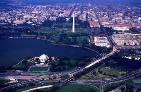 Washington. Veduta aerea della città .De Agostini Picture Library/M. Bertinetti Washington. Veduta aerea della città .De Agostini Picture Library/M. Bertinetti