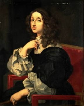 Cristina di Svezia in un ritratto di S. Bourbon (Versailles, Museo).De Agostini Picture Library / G. Dagli Orti Cristina di Svezia in un ritratto di S. Bourbon (Versailles, Museo).De Agostini Picture Library / G. Dagli Orti