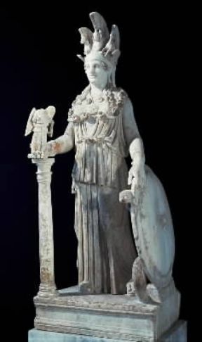 Fidia. Atena, una delle copie in dimensioni ridotte dell'Atena Pròmachos (Atene, Museo Archeologico Nazionale).De Agostini Picture Library/G. Dagli Orti Fidia. Atena, una delle copie in dimensioni ridotte dell'Atena Pròmachos (Atene, Museo Archeologico Nazionale).De Agostini Picture Library/G. Dagli Orti