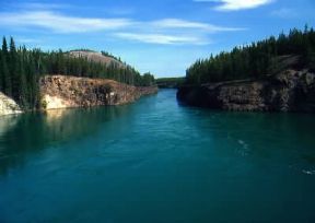 Terrritorio dello Yukon. Veduta del fiume Yukon.De Agostini Picture Library/C. Bertinetti