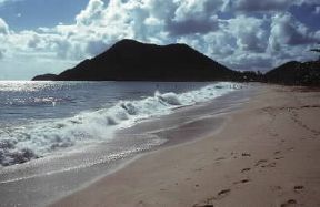 Antille. Veduta di una spiaggia dell'isola di St. Lucia.De Agostini Picture Library/C. Rives Antille. Veduta di una spiaggia dell'isola di St. Lucia.De Agostini Picture Library/C. Rives