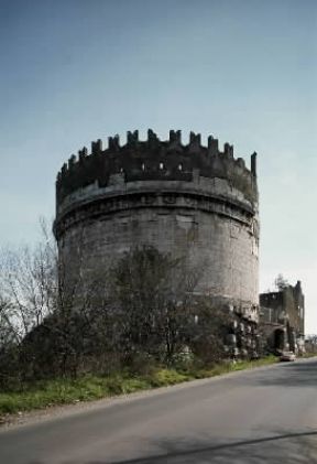 Cecilia Metella. Il sepolcro eretto dal marito Licinio Crasso sulla via Appia a Roma.De Agostini Picture Library/G. Nimatallah Cecilia Metella. Il sepolcro eretto dal marito Licinio Crasso sulla via Appia a Roma.De Agostini Picture Library/G. Nimatallah