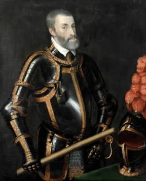 Carlo V in un ritratto di Tiziano (Vienna, Kunsthistorisches Museum).De Agostini Picture Library/G. Nimatallah Carlo V in un ritratto di Tiziano (Vienna, Kunsthistorisches Museum).De Agostini Picture Library/G. Nimatallah