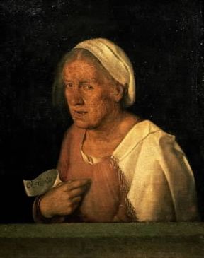 Giorgione. La vecchia (Venezia, Gallerie dell'Accademia).De Agostini Picture Library / A. Dagli Orti Giorgione. La vecchia (Venezia, Gallerie dell'Accademia).De Agostini Picture Library / A. Dagli Orti