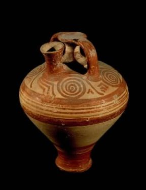 Protocorinzio. Vaso protocorinzio da Cuma (Napoli, Museo Archeologico Nazionale).De Agostini Picture Library/A. Dagli Orti