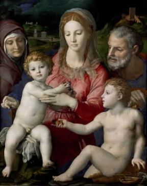 Agnolo Bronzino, detto l'Allori. Sacra famiglia (Vienna, Kunsthistorisches Museum).De Agostini Picture Library/G. Nimatallah Agnolo Bronzino, detto l'Allori. Sacra famiglia (Vienna, Kunsthistorisches Museum).De Agostini Picture Library/G. Nimatallah