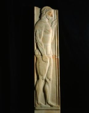 Aristocle. Stele di Aristione (Atene, Museo Archeologico Nazionale).De Agostini Picture Library/G. Nimatallah Aristocle. Stele di Aristione (Atene, Museo Archeologico Nazionale).De Agostini Picture Library/G. Nimatallah