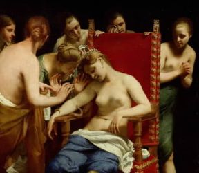 Cleopatra. Morte di Cleopatra di G. Cagnacci (Vienna, Kunsthistorisches Museum).De Agostini Picture Library/G. Nimatallah