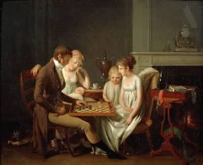 Dama. Partita a dama di L.-L. Boilly.De Agostini Picture Library / G. Dagli Orti Dama. Partita a dama di L.-L. Boilly.De Agostini Picture Library / G. Dagli Orti