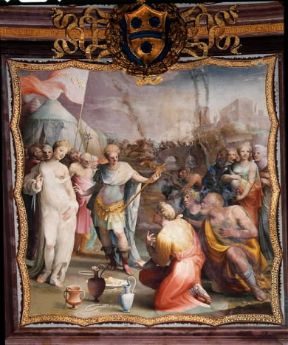 Domenico Beccafumi . La continenza di Scipione (Siena, Palazzo Bindi-Sergardi).De Agostini Picture Library Domenico Beccafumi . La continenza di Scipione (Siena, Palazzo Bindi-Sergardi).De Agostini Picture Library