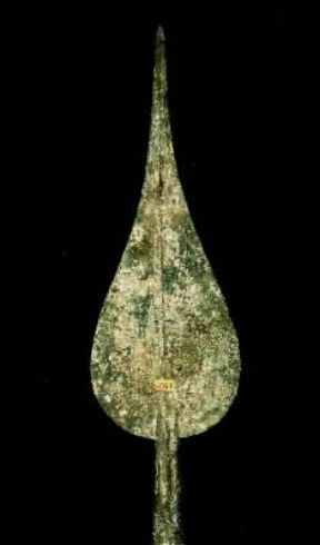 Ferro. Punta di lancia rinvenuta a Colfiorito (Perugia, Museo Archeologico).De Agostini Picture Library/A. Dagli Orti Ferro. Punta di lancia rinvenuta a Colfiorito (Perugia, Museo Archeologico).De Agostini Picture Library/A. Dagli Orti