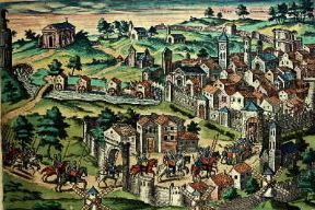 Francia. La battaglia di Nimes in Linguadoca nel 1569.De Agostini Picture Library/G. Dagli Orti Francia. La battaglia di Nimes in Linguadoca nel 1569.De Agostini Picture Library/G. Dagli Orti
