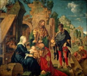Albrecht DÃ¼rer . L'Adorazione dei Magi (Firenze, Uffizi).De Agostini Picture Library/G. Nimatallah