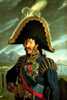 Joachim NapolÃ©on Murat in un ritratto di A. Galliano (Napoli, Museo S. Martino).De Agostini Picture Library / A. Dagli Orti