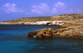 Cipro. Veduta di Capo Greco sulla costa orientale dell'isola.De Agostini Picture Library/G. Sioën Cipro. Veduta di Capo Greco sulla costa orientale dell'isola.De Agostini Picture Library/G. Sioën