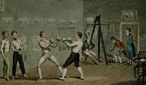 Pugilato. Una lezione di boxe in un disegno del XIX sec. (Parigi, Musée des Arts Décoratifs).De Agostini Picture Library/G. Dagli Orti Pugilato. Una lezione di boxe in un disegno del XIX sec. (Parigi, Musée des Arts Décoratifs).De Agostini Picture Library/G. Dagli Orti