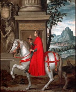 Matilde di Canossa, marchesa di Toscana, in un ritratto allegorico del sec. XV (Verona, Museo di Castelvecchio).De Agostini Picture Library/A. Dagli Orti