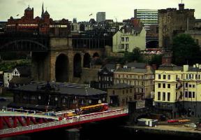 Newcastle-upon-Tyne. Veduta della cittÃ .De Agostini Picture Library / G. Berengo Gardin