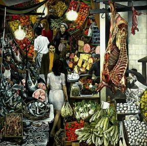Renato Guttuso. Vucciria (1974; Università di Palermo).De Agostini Picture Library / F. Ferruzzi Renato Guttuso. Vucciria (1974; Università di Palermo).De Agostini Picture Library / F. Ferruzzi