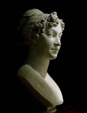 Stile impero . Busto di Maria Luigia di Parma realizzato da A. Canova nel 1810 (Possagno, Gipsoteca Canoviana). De Agostini Picture Library/A. Dagli Orti Stile impero . Busto di Maria Luigia di Parma realizzato da A. Canova nel 1810 (Possagno, Gipsoteca Canoviana). De Agostini Picture Library/A. Dagli Orti