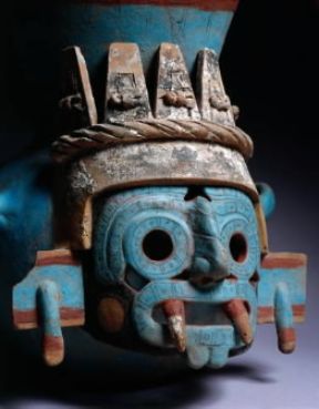 Aztechi. Anfora del dio Tlaloc, sec. XV (Città di Messico, Museo Nazionale di Archeologia).De Agostini Picture Library / A. De Gregorio Aztechi. Anfora del dio Tlaloc, sec. XV (Città di Messico, Museo Nazionale di Archeologia).De Agostini Picture Library / A. De Gregorio